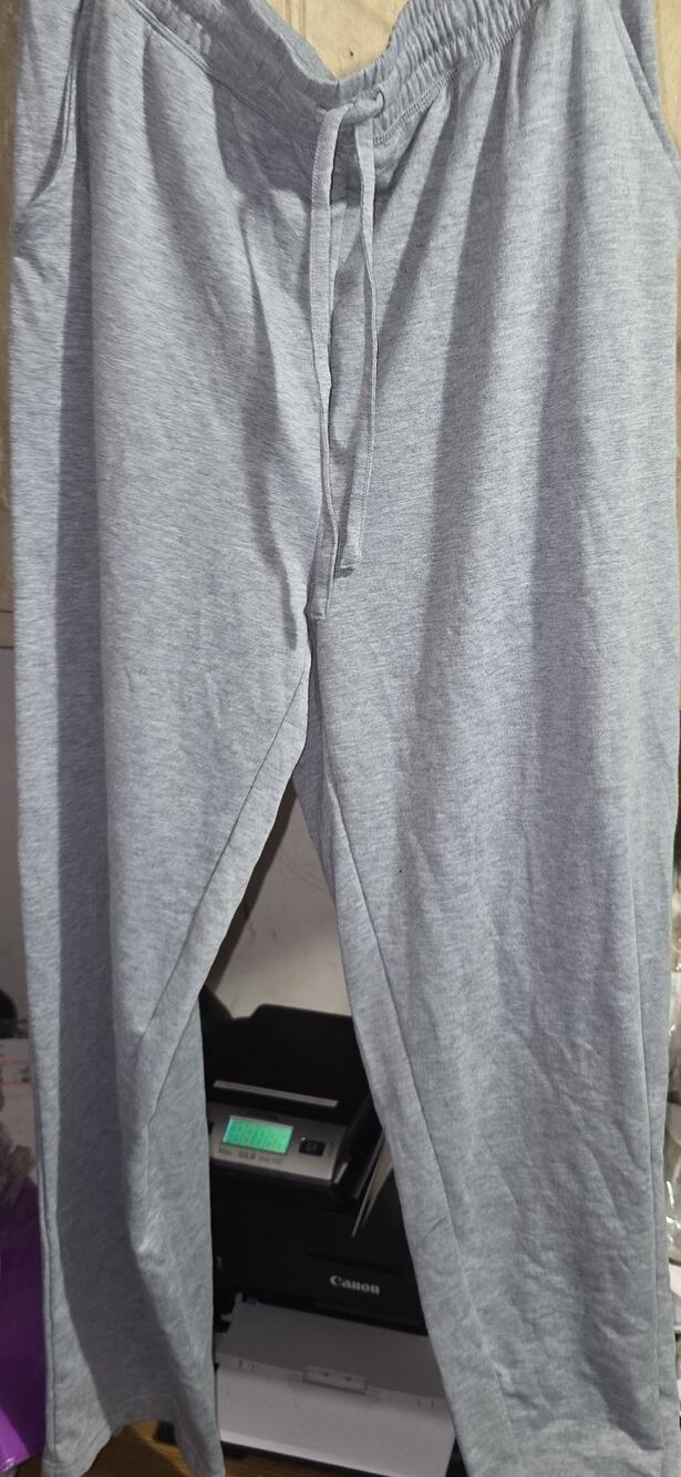 Cuddl Duds Pajama Pant Grey Large NWT pockets no cuff
